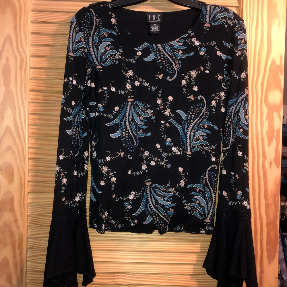 INC Top with Gorgeous Sleeves